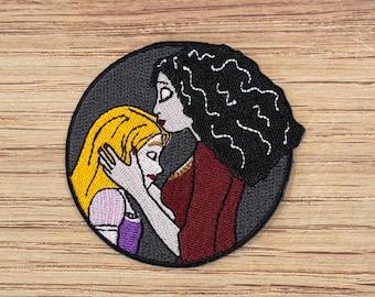 Mother Gothel & Rapunzel Iron-on Patch - princess, Jacket, Backpack, Hat, Tangled, Mother's Day  2026 DLAND Ships 4/21