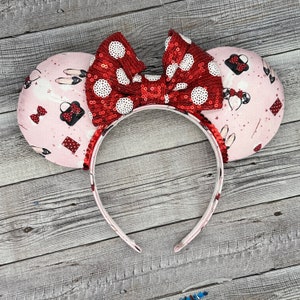 Fashion Minnie Mouse Ears - Minnie, Mouse, Gold, Bow, Holiday, Xmas, Hidden Mickey,