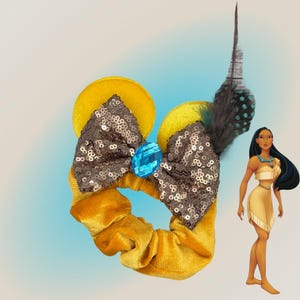 Pocahontas Mouse ear scrunchies -