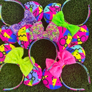 90s Retro Mouse Ears - Minnie, Mouse, 90&#39;s Night, 80&#39;s, disney, disneyland, magic kingdom, after late, run