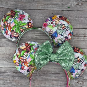 Ready to Ship -  Alulani Mouse Ears - Minnie, Mouse, , Valentine, Hawaii, Aulani, Moana, Goofy, Disney World, Magic Kingdom Ready to Ship
