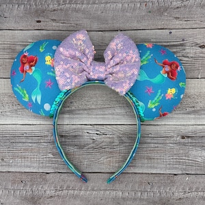 Little Mermaid Mouse Ears - Ariel, Minnie, Prince Eric, Ursula, Sebastian, Princess, land, Magic Kingdom, Disney, Mouse
