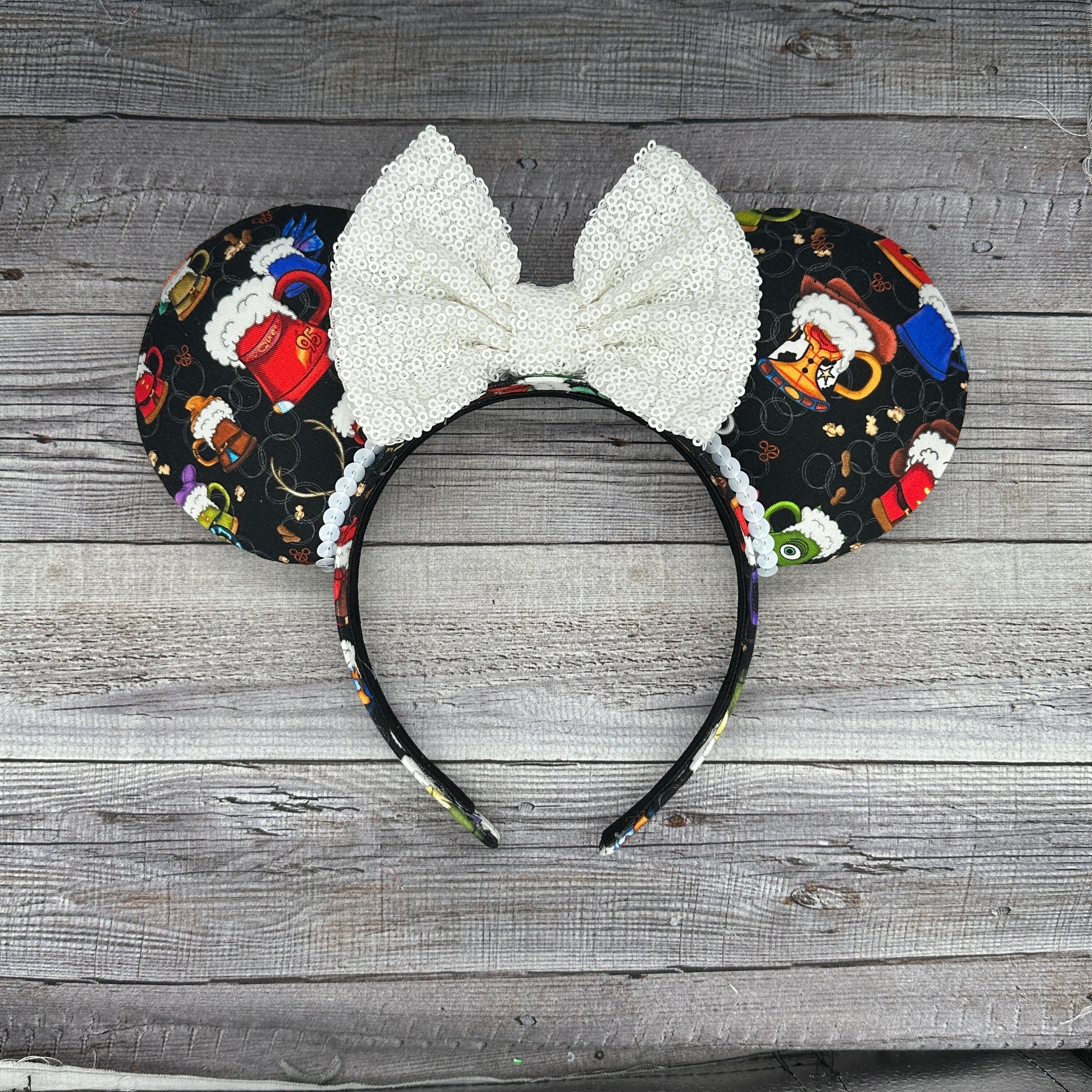 Mickey headband 7/8 width Nonslip sports headband Handmade in the USA. 
