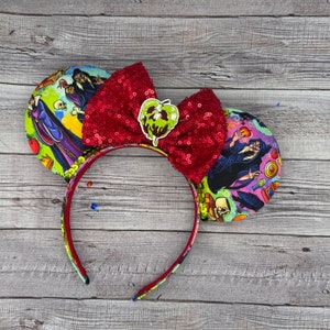 Evil Queen Mouse Ears - Snow White, Minnie, Villains, Poison Apple, Halloween, Witch, Hag, Boogie Bash