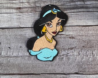 Jasmine Iron-on Patch -PIxar, Princess Jacket, Backpack, Hat, Aladdin DLAND