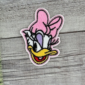 Daisy Duck Iron-on Patch -Old School, Classic, disney  Jacket, Backpack, Hat