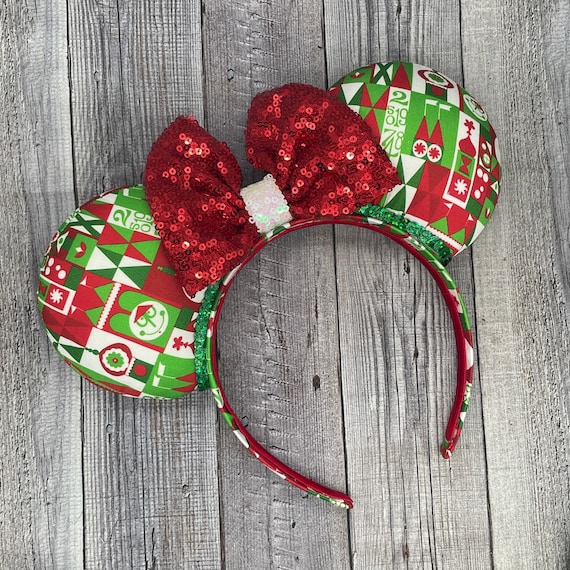 Christmas Small World Mouse Ears - Minnie Mouse Holiday  display picture 2