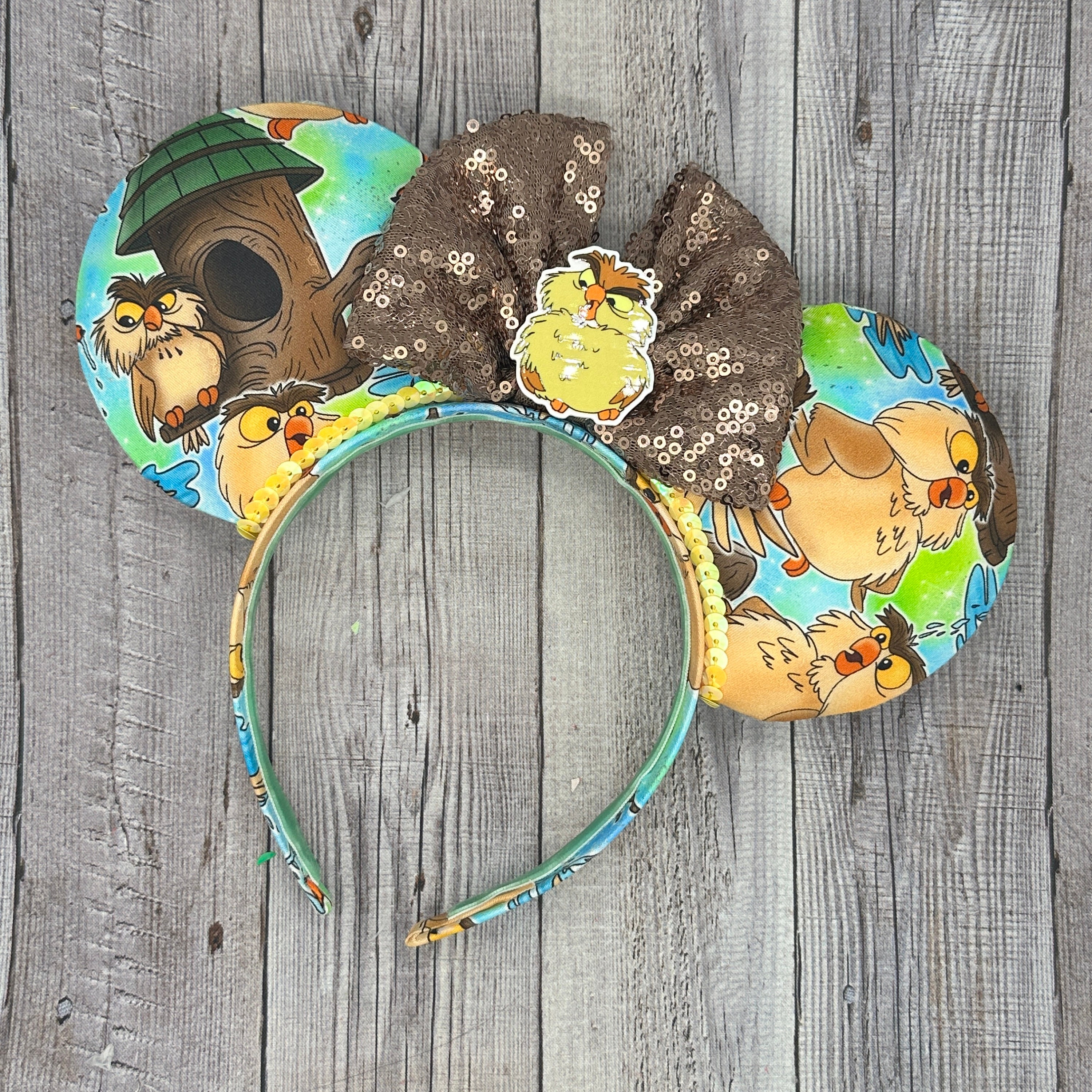 Archimedes Owl Mouse Ears - Sword in the Stone, Merlin, Mim