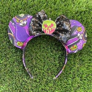 Evil Queen Mouse Ears - Snow White, Minnie, Villains, Poison Apple, Halloween, Witch, Hag, Boogie Bash