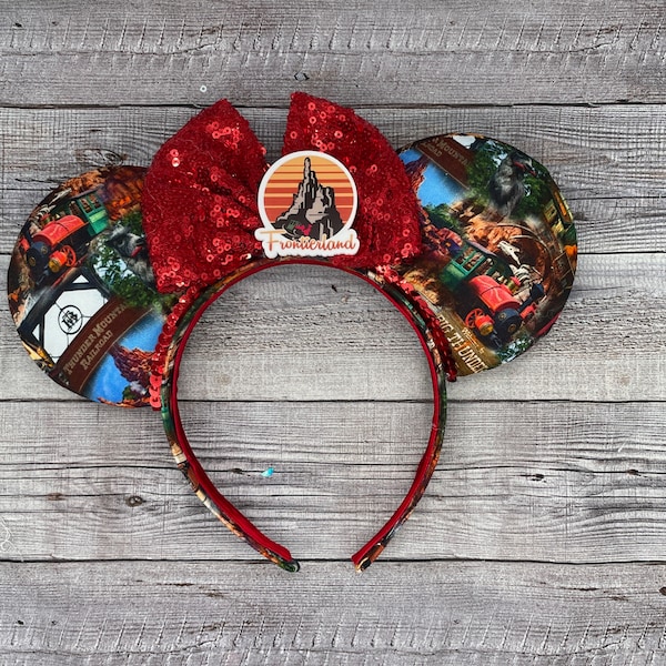 Thunder Mountain Mouse ears - Minnie, Mouse, Train, Frontierland, land Attractions, Western, Rides, Magic Kingdom
