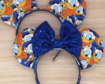Donald Duck Mouse Ears - Minnie, Mouse, Classic , Magic Kingdom, Toontown, boat, cruise, Daisy