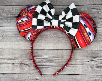 Lightning McQueen Cars Mouse Ears - Minnie, Mouse, Radiator Springs, Trucks, ca adventure