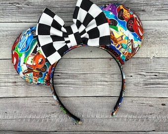 Radiator Springs Locals Mouse Ears - Minnie, Mouse, Radiator Springs, Trucks, ca adventure, Cars, racing, Lightning, Towmater