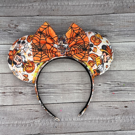 DISNEY MINNIE MOUSE HALLOWEEN CANDY CORN EAR Mickey and Minnie Mouse Candy Corn Ear Headband main image 4