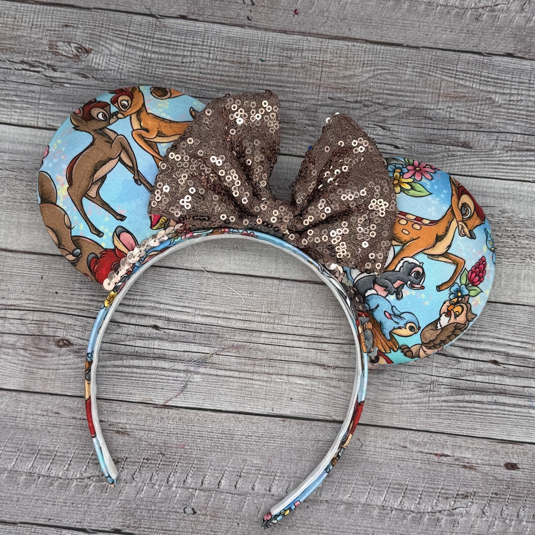 Disney Authentic Bambi Thumper Ears Headband from Main Street Disney Parks Bambi And Thumper Floral Ears Headband New 2022  main image 4