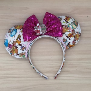Ready to Ship -  Cinderella Mice Ears - glass slipper, midnight, prince charming, pumpkin, midnight, fairy godmother, jaw, Gus