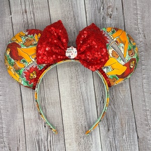 Simba Lion Mouse Ears - Minnie,, Nala, Animal Kingdom, Mouse,