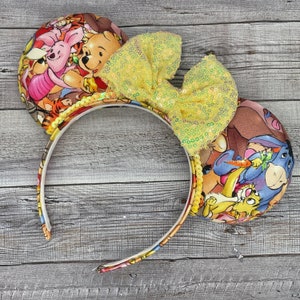 Pooh Bear &  Friends  Mouse Ears - Minnie, Mouse, Eeyore, Tigger, Piglet Inspired Ears, , Honey