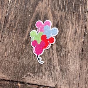 Mickey Balloons Iron on patch - carl and ellie 2026