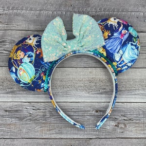 Bippidi Boppidy BOO cinderella Minnie Ears - glass slipper, midnight, prince charming, pumpkin, midnight, fairy godmother