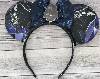 Darth Vader Mouse Ears - Force, Star wars, May the fourth, Galaxy's Edge, Space