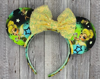 Pin-up Tinkerbell Mouse Ears - Feeën, Minnie Mouse, fee, ketellapper, Peter Pan, fantasieland, land, prinses