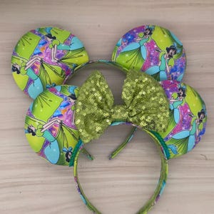 Drizella Minnie Ears - glass slipper, midnight, prince charming, pumpkin, midnight, fairy godmother, cinderella, Step Sisters anastia