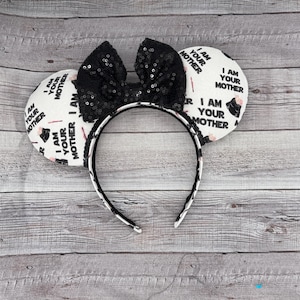 I am Your Mother Vader Mouse Ears - Floral, Star wars, Mother&#39;s Day, Galaxy&#39;s Edge, Space