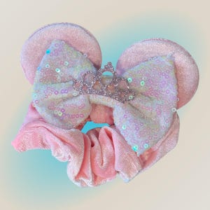 Princess Tiara Mouse ear scrunchies - Princess
