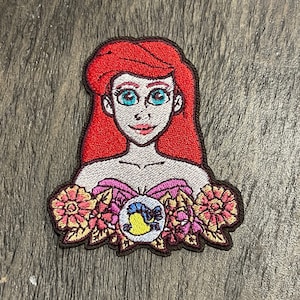 Ariel Iron-on Patch -PIxar, Disney Princess, Jacket, Backpack, Hat bogo