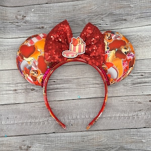 Orelhas de Lady Mouse - Lady, Tramp, Minnie, Cachorros, Rato, Magic Kingdom, Spagetti, Caixa de Presente