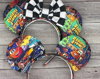 Radiator Springs Locals Mouse Ears - Minnie, Mouse, Radiator Springs, Trucks, ca adventure, Cars, racing, Lightning, Towmater