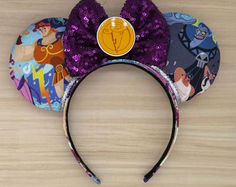 Orejas de ratón de Hércules - Megara, Hades, Zeus, Pegaso, Phil, Hércules, Disney World, Epcot, Grecia, Dioses, Ratón