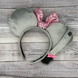 Eeyore Plush Mouse Ears - Hundred Acre Woods, Pooh Bear, Donkey, land, Minnie, Mouse, Tigger, Oh Bother