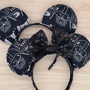 Darth Vader Mouse Ears - Force, Star wars, May the fourth, Galaxy&#39;s Edge, Space