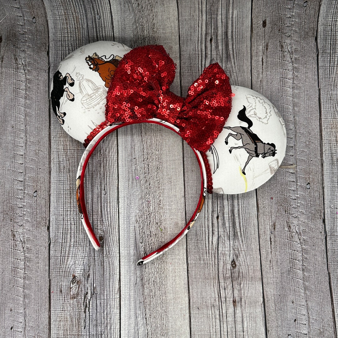 Horses Mouse Ears Dooney, Phillipe, Khan, Saddle, Disneyland