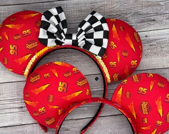 Lightning McQueen Cars Mouse Ears - Minnie, Mouse, Radiator Springs, Trucks, ca adventure