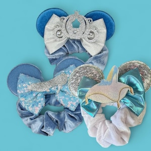Cinderella Mouse ear scrunchies - Princess