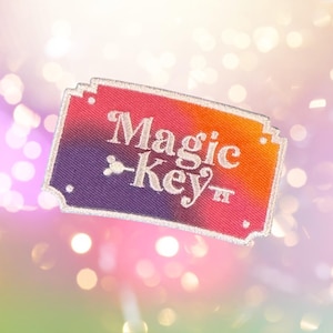 Magic key Iron-on Patch -Solo, Passholder, , Jacket, Backpack, Hat Annual Passholder 2026 DLAND