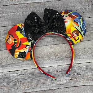 Incredibles Mouse Ears - heroes, mr. incredible, mrs. incredible, pixar, super hero, incredicoaster, california adventure, boys