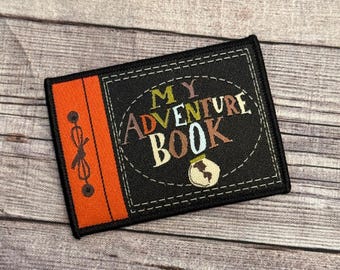 Adventure Book Iron-on Patch -PIxar, Up, Ellie, Carl, Jacket, Backpack, Hat DLAND