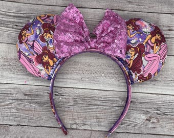Orejas de ratón de Meg - Megara, Hércules, Parejas, Amor, Citas, No diré que estoy enamorado, Hércules, Disney World, Epcot, Grecia, Dioses, Ratón