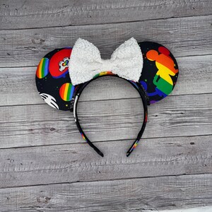Pride Mouse Ears - land, Magic Kingdom, gift, rainbow, LGBTQ+, Main Street, Mouse, Minnie