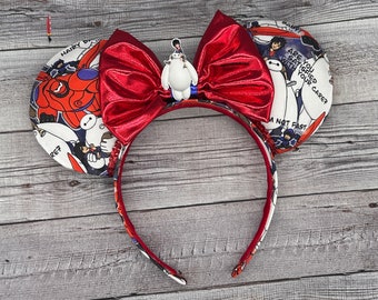 Sechs Helden-Mausohren - Minnie, Maus, Baymax, Held, Heldin von San Frantokyo, Spiel, Superheld, Land, Disneywelt