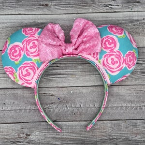 Mouse Flower Rose Ears Lilly Inspired, Mouse, Castle, Magic Kingdom, image 2