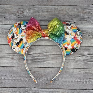 Pride Mouse Ears - land, Magic Kingdom, gift, rainbow, LGBTQ+, Main Street, Mouse, Minnie