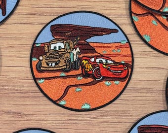 Cars Iron-on Patch -PIxar, , Jacket, Backpack, Hat, lightning, mator DLAND