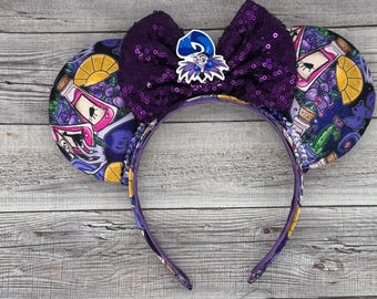 Yzma Mouse Ears - keizer nieuwe groove, Kuzco, lama, Minnie Mouse, Mouse Mouse, schurken, Kronk, Disneyland, Halloween