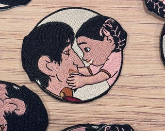 Aplique termocolante Mamãe Coco e Hector - Pixar, para jaqueta, mochila, boné, COCO 2026 DLAND