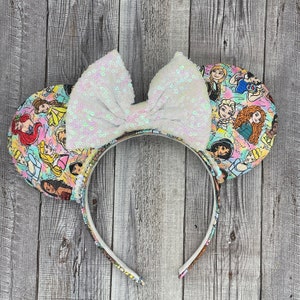 Prinzessin Autogramm Mäuseohren - Minnie, Aladdin, Belle, Beauty, Aschenputtel, Aurora, Prinzessin, Prinz, Liebe,